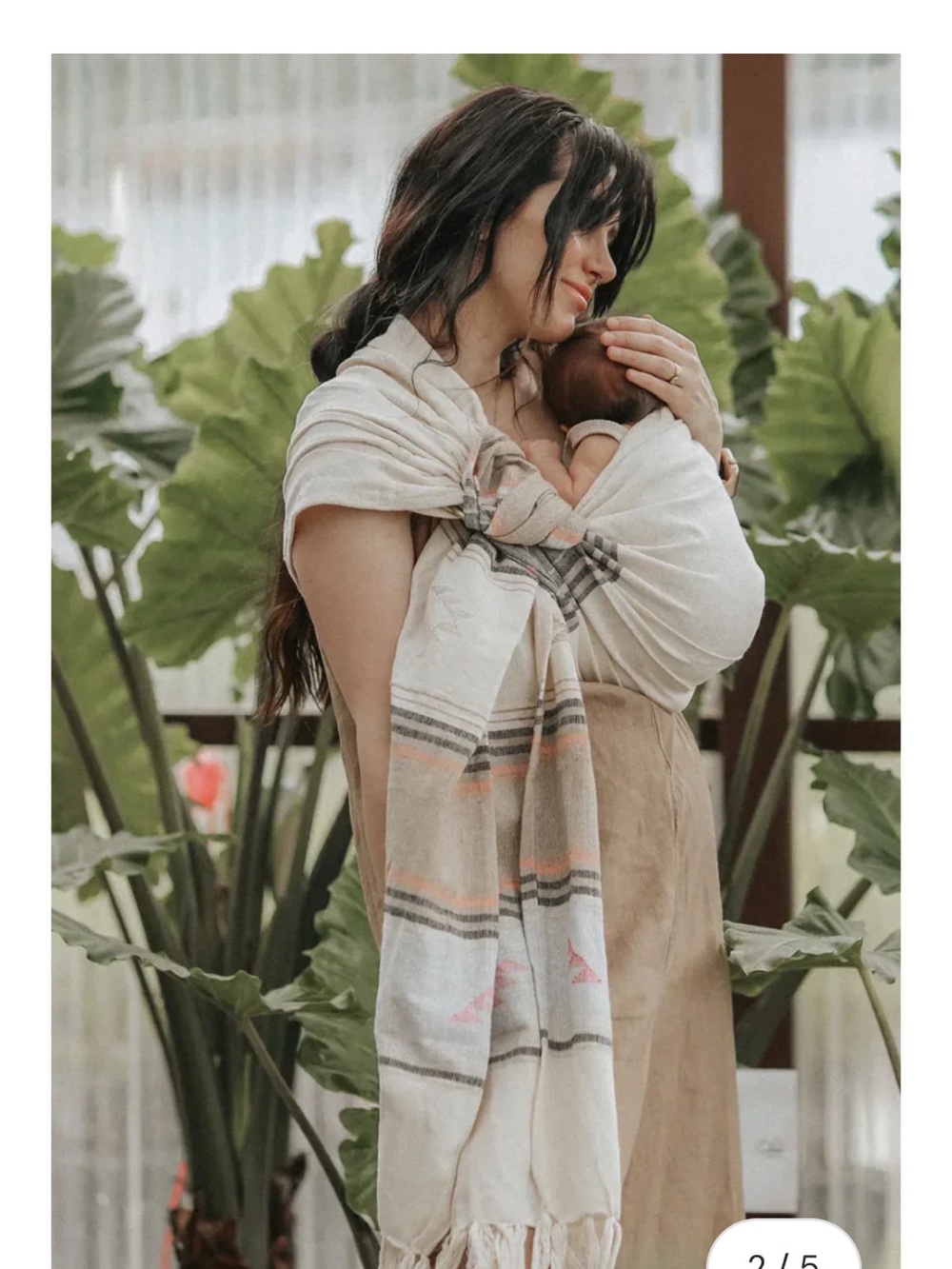 Beachwood Baby Ring Sling - Aztec design